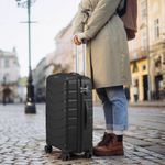 product_image_name-Generic-24 Inch 1 Piece Of Luggage Set, PP Hard Shell Suitcase with Spinner Wheels & TSA Lock, Lightweight Carry on Suitcase Set Carry-on Checked Bag-2