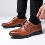 product_image_name-Fashion-Men's Business Faux Leather Shoes Casual Loafers Comfortable Men's Shoes-Brown-7