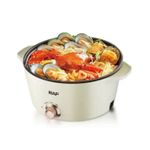 product_image_name-RAF-7 Plus 5 Litres Multipurpose Non-Stick Electric Hot Pot Stew Steamer Saucepan Frying Pan Cooker - Cream-5