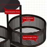 product_image_name-Generic-Kitchen Round Storage Rack,Round Layered Shelf Storage RackStanding Shelf Units Multi-Layer Floor-Standing Rack-Rotating Vegetable Rack, Household Storage Shelf for Kitchen, Living Room (4 Tier) - Multicolor-5