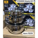  Kaisa Villa 6-piece stainless steel cookware set. 