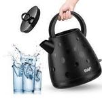 product_image_name-RAF-2 Litre Double Wall Tea Maker Boiler Stainless Steel Water Boiler Electric Kettle Tea Pot With Handle- Black-1