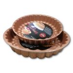 product_image_name-Generic-2Pc  Decorative Nonstick Angel Baking Food Pie Cake Pan 28 & 30Cm, Copper.-1
