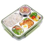 product_image_name-Generic-5 Compartment Lunch Box, Portable Food Flask Container-Pink-4