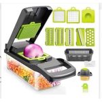 product_image_name-Generic-Multifunctional vegetable chopper and mandoline slicer with interchangeable blades. -4