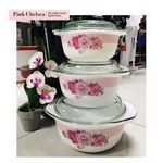 3Pieces Opal Serving Dishe- White