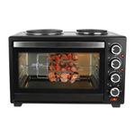 Globalstar 2 IN1 38 Litres Electric Oven Cooker With 2 Hot Plates- Black