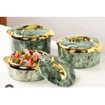 3 Pcs Decorative Serving Dishes - Multi-Color