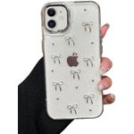 product_image_name-Generic-IPhone 11 , Bling Glitter 3D Butterflies Bowknot Phone Case -Transparent-1
