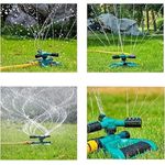 Rotating Lawn Sprinkler Rotating Sprinkler Automatic Garden Water Sprinkler Large Area Coverage Water Sprinklers Lawn Irrigation System Watering Sprinkler Yard Sprinkler for Lawns Gardens Yard