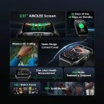 product_image_name-Generic-Nova AM 2.01" AMOLED Screen Display Curved Cover Smart watch OSW-812 Light Chrome-4