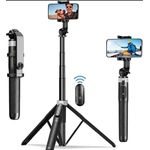product_image_name-Generic-Selfie Stick with Tripod Stand, Selfie Stick for Mobile Phone, Long Selfie Stick Upto 61 inch, 4 in 1 Selfie Stick Tripod, Selfie Stick-1