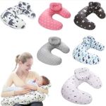 U-Shaped Cotton BreastFeeding Pillow - Multicolor.