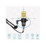 product_image_name-Generic-Microphone with V8 BM800 sound card kit, supporting capacitor, USB, Bluetooth, studio recording, professional karaoke - black-4