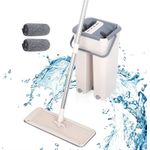 Self-Cleaning Flat Mop and Bucket Se