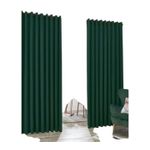 3pcs curtain green with a sheers net