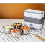 product_image_name-Generic-Portable Electric Lunch Box Heating Food Steamer Container, White-1