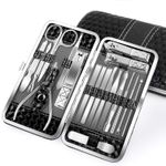 product_image_name-Generic-Nail Clippers Set, 18-in-1 Manicure Pedicure Kit - Durable Stainless Steel, Cuts Thick Nails Easily, Lightweight for Travel, Gift-Ready Luxury Case - Multicolor -2