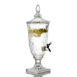 product_image_name-Generic-3.5Litres Drink Dispensers For Parties Crystal Glass Iced Mason Jar Dispenser with Stand And Spigot Liquid Containers Wide Mouth Beverage Server Water Pitcher For Juice Tea Party Bar Wedding -4