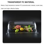 product_image_name-Generic-Transparent Bakery Pan Bread Bowl  Dessert Display Cabinet, Rectangular Chafing Dish Cover Cake Dust Roll Top Cover, Large-Capacity Bread Box, Dessert Box, Pastry Display Cabinet, Fruit Tray Plate Fresh-Keeping Cover -Transparant-5