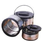 product_image_name-Generic-3PCs Stainless Steel Lunch Box Warmers 2.5L, 5L, 8L- Multicolor-2