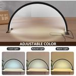 product_image_name-Generic-Half Moon Light Nail Lamp for Desk, 3360 Lumen Stepless Dimming with Wire Controller, 28inch 48W Pro LED Manicure Light, 2700K-5600K Tattoo Lash Tech Lighting Lamp 3 Light Modes -5
