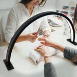 product_image_name-Generic-Half Moon Light Nail Lamp for Desk, 3360 Lumen Stepless Dimming with Wire Controller, 28inch 48W Pro LED Manicure Light, 2700K-5600K Tattoo Lash Tech Lighting Lamp 3 Light Modes -7