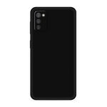 product_image_name-Samsung-Galaxy A03s Luxury Soft Liquid Silicone Case – Smooth Skin Touch Feel Protective Cover (Black)-2