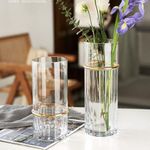 product_image_name-Generic-Sophisticated Ribbed Glass Decorative Vase-2