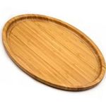 product_image_name-Generic-3 Piece Oval Bamboo Wood Tea Food Serving Trays Plates - Brown-2