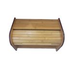 product_image_name-Generic-Wooden Bamboo Storage Bread Bin Container - Brown-1