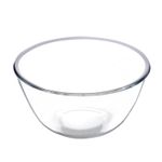 product_image_name-Red Cherry-2 Piece Borosilicate Glass Serving  Mixing Bowls For Kitchen & Dining Dishes 1600Ml + 2500Ml- Colorless-4