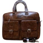 product_image_name-Generic-Men Crossbody Bags Vintage Men's Purse Genuine Leather Briefcase Leather Shoulder Messenger Bag Male Laptop Bag Business Casual Travel Bag Handbag For Male -3