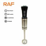 product_image_name-RAF-Hand Blender  Stick Mixer 21 Speeds & Stainless Steel BladesbFood Processor  With Two switches, Perfect for Soups- Multicolor-5