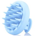 product_image_name-Silicone-Scalp Massager Shampoo Brush, Shower Scalp Scrubber With Soft Bristles, Scalp Brush For Hair Growth & Dandruff Treatment-2