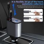 product_image_name-Generic-Retractable Car Charger with 100W Fast Car Charger 4 in 1 for iPhone and Type C, Retractable Cables (80cm) and 2 Charging Ports, Compatible with iPhone 15/14/13/12 Pro Max XR-3