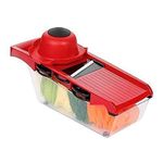 product_image_name-Generic-Food Processor Chopper Dicer Multi Blade Mandoline Vegetable Slicer Cutter -Red.-2
