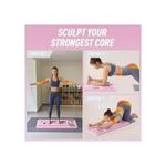 product_image_name-Generic-5 in1 Multi-functional Foldable Pilates Reformer Board with Ab Roller Wheel Exercise Training Machine Pilates Board Roller Total Core Fitness Equipment for Home Workouts, Full Body Pilates Core Trainer, Abdominal Board-1