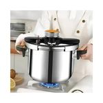 product_image_name-Generic-6 Litre Classic Stainless Steel Pressure Cooker Triple Safety System Easy To Clean Easy Cooking Kitchen Ware Universal For Gas Induction Cooker -Silver-2