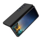 product_image_name-Generic-Samsung Galaxy Z Fold 3 Case - Liquid Silicone Dual Layer Hybrid Hard PC Soft Silicone Slim Fit Protective Phone Case for Women & Men, Black-3