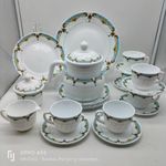 product_image_name-Generic-24 Pcs Flowered Opalware Dinner Set With Cups And Saucer, Plates,side plates,Tea pot, Milk Jar And Sugar Bowl- Multicolor-4