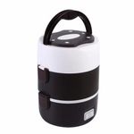 product_image_name-Generic-3 Layer 2 Litres Portable Electric Food Lunch Box Storage - Black-2