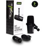 product_image_name-Shure-MV7 USB Podcast Microphone for Podcasting, Recording, Live Streaming & Gaming, Built-in Headphone Output, All Metal USB/XLR Dynamic Mic, Voice-Isolating Technology, TeamSpeak Certified - Black-2