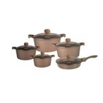 product_image_name-Generic-10 PC Granite Non Stick Cookware Set With Frying Pan Cast Aluminum Cooking Pot Saucepans-2