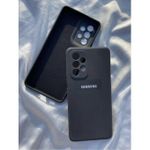product_image_name-Samsung-Galaxy A53 Luxury Soft Rubber Liquid Silicone Skin Touch Feel Cover Case - Black-1