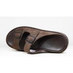 product_image_name-Generic-Men's Double Strap Sandals Leather Slides Platform Slippers for Outdoor and Indoor – Brown-6