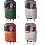 product_image_name-Generic-Kitchen chopsticks rack Crock Utensil Holder Draining Chopstick Cage Wall Mounted Flatware Silverware Organizer Caddy for Forks Spoons wall mounted cutlery holder Chopstick kitchen utensils stand- Multicolor-4