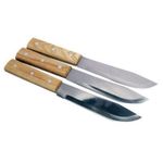 product_image_name-Generic-Yiwu Set Of 3 Pieces Wooden Handle Knives - Brown-1