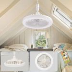 product_image_name-Generic-Led Multifuctional Fan with Bulb - White-2