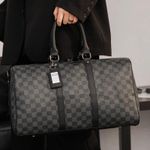 product_image_name-Generic-Large-capacity men's and women's travel bags, sports fitness bags, yoga bags, diagonal bags, plaid handbags, shoulder bags, boarding luggage bags - Multicolor-1